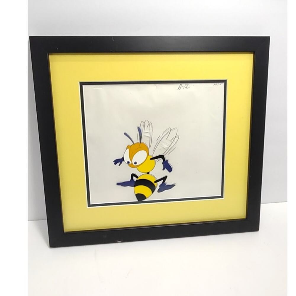 Angy Hornet Bee Serigraph Hand Painted Framed And Matted Signature Artwork
